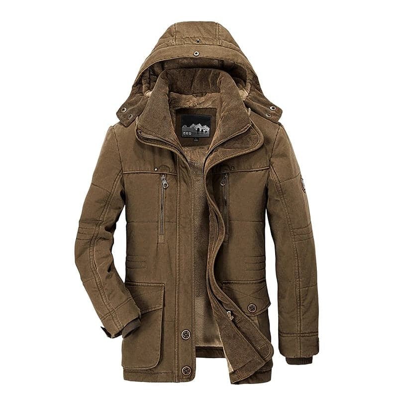 Mens Coat Winter Jacket Warm with Fur Lining | Perfect for Outdoor Activities