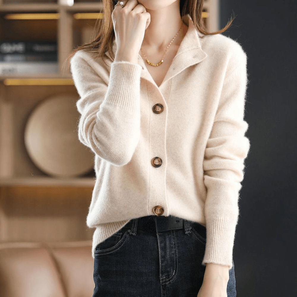 Jeza™ - Button cashmere