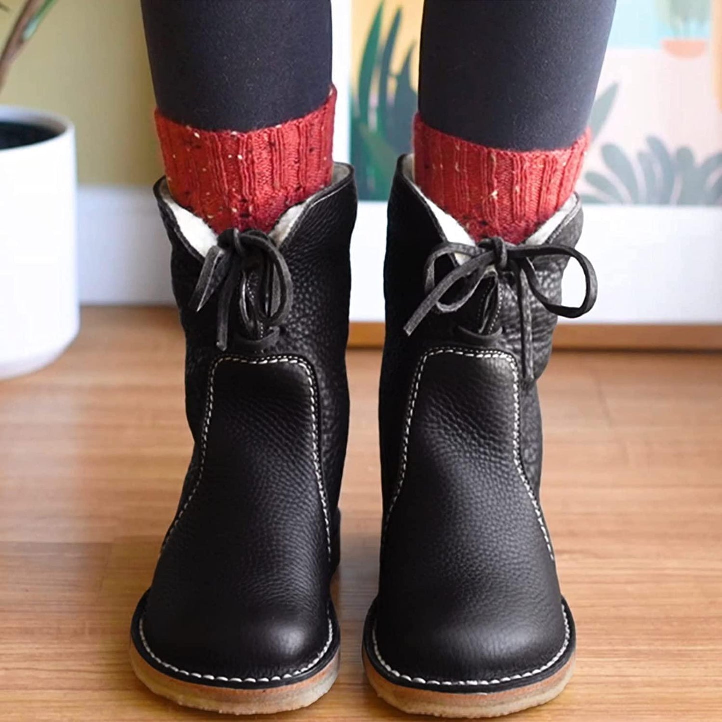 Giselle Boots | Waterproof Ankle Boots with Warm Lining