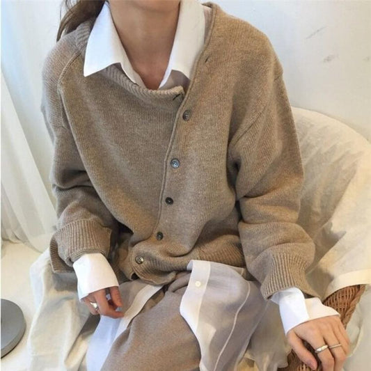 Mieke - soft cashmere wrap cardigan