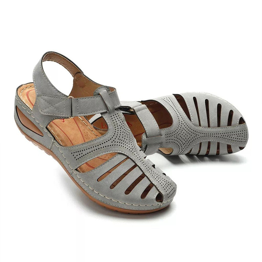 Ortho fit - breathable orthopedic sandals with low heel and correction function