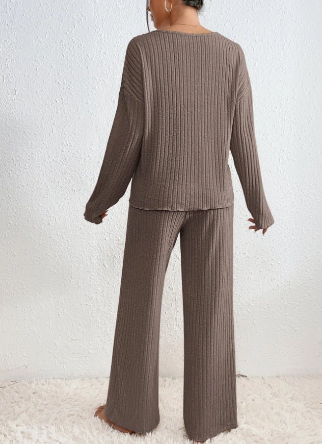 Ribbed Knit Lounge Set