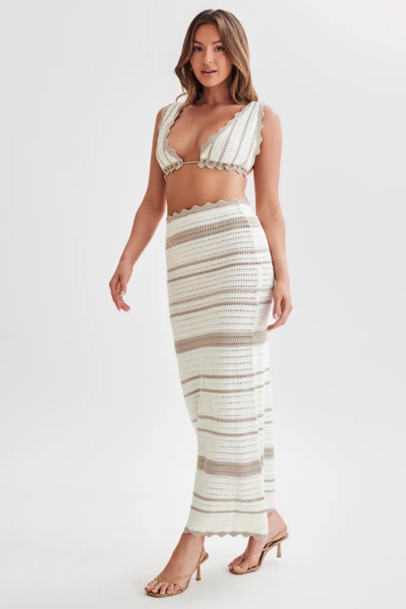 Sandra Crochet Stripe Set