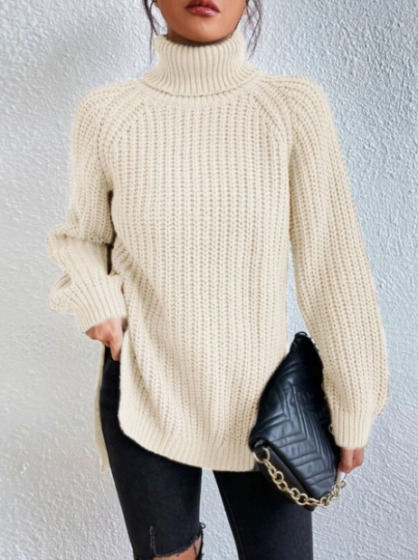 Rosella™ - High Neck Knitted Sweater