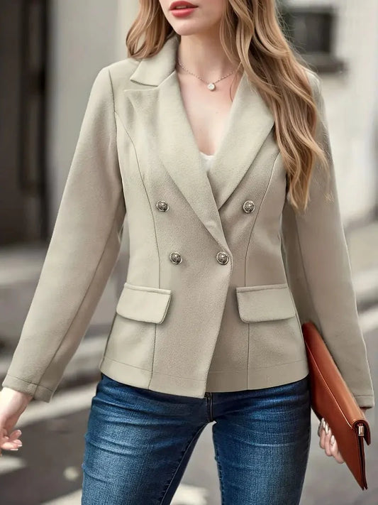 Tailored Double-Breasted Blazer