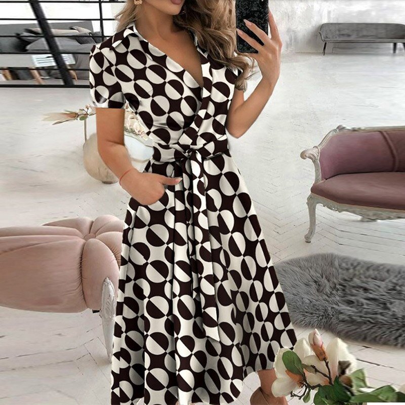 A-line tie dress