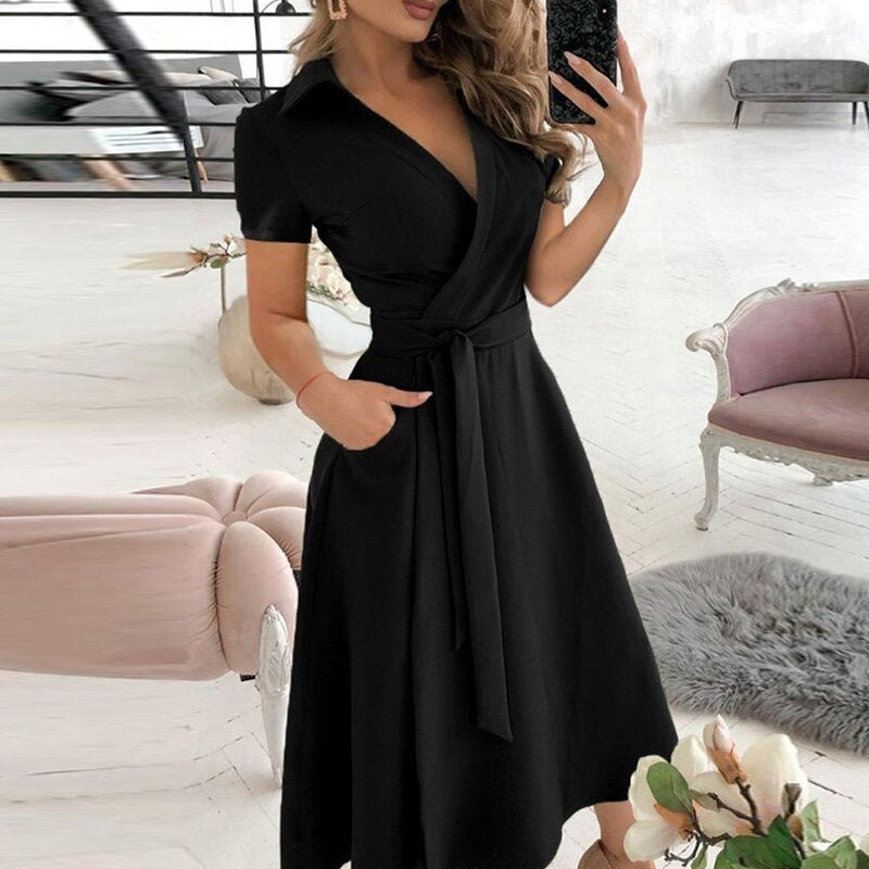 A-line tie dress