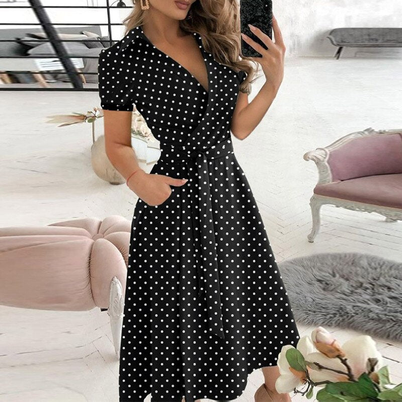 A-line tie dress