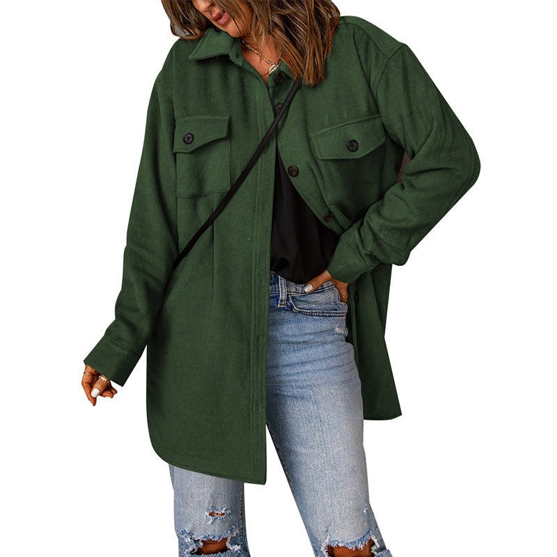 Women's Casual Woolen Coat