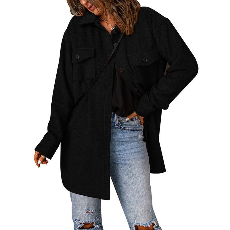 Women's Casual Woolen Coat