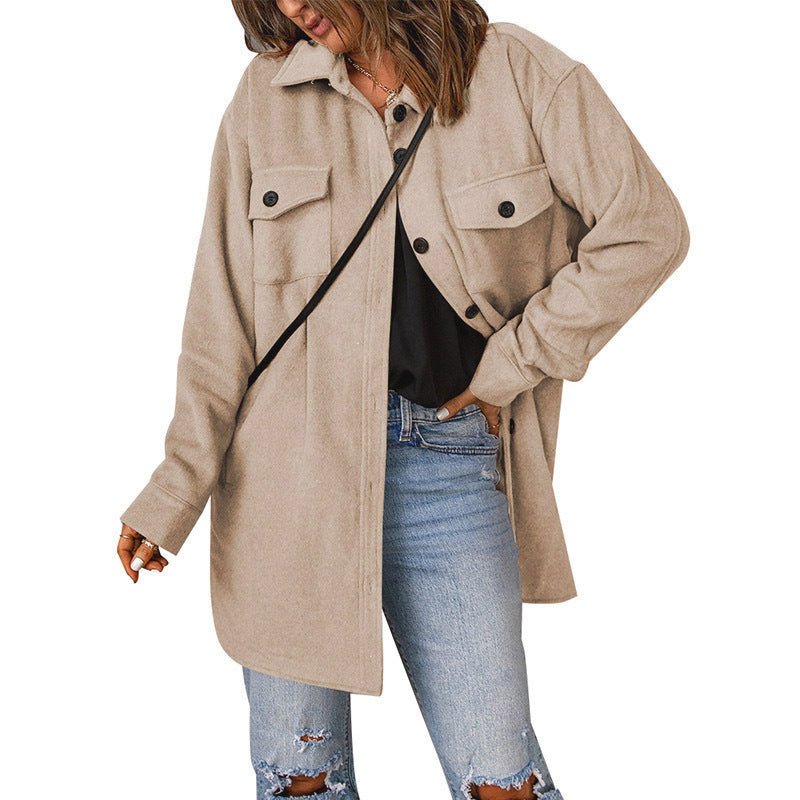 Women's Casual Woolen Coat