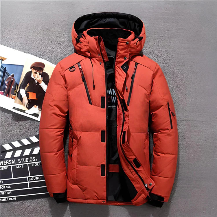 Mayo - modern winter jacket with a hood